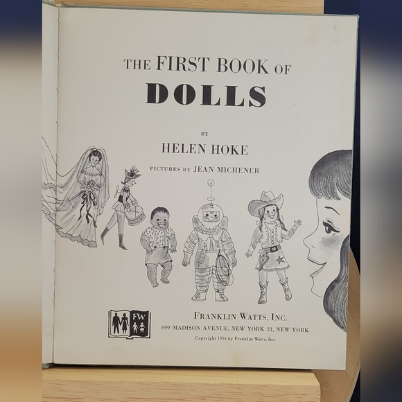 Vtg 1954 The First Book of Dolls Dollmaking History 1st Edition By Helen Hoke - Picture 4 of 7